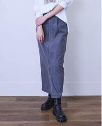 ＼期間限定SALE 20%OFF／【BOTTOMS&GOODS FAIR】《～10/31 thu.迄》加工デニムストレートスカート