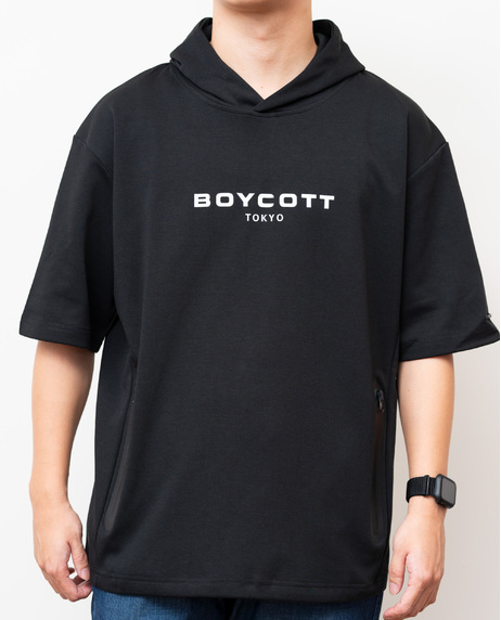 【BOYCOTT】フロントロゴパーカTシャツ