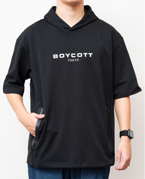 【BOYCOTT】フロントロゴパーカTシャツ