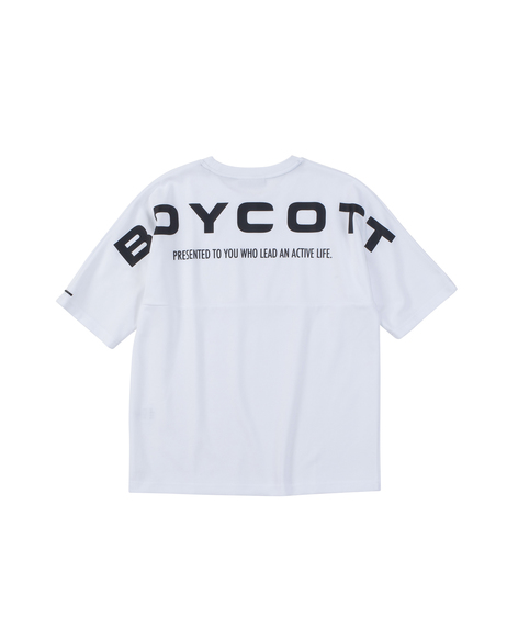 【BOYCOTT】バックPT5分袖丈Tシャツ