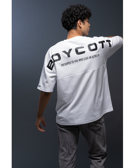 【BOYCOTT】バックPT5分袖丈Tシャツ