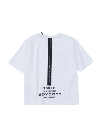 【BOYCOTT】多面PT5分袖丈Tシャツ