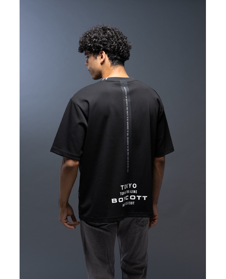 【BOYCOTT】多面PT5分袖丈Tシャツ