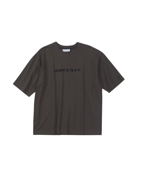 【BOYCOTT】ロゴ5分袖丈Tシャツ