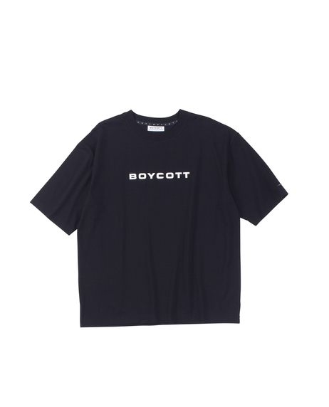 【BOYCOTT】ロゴ5分袖丈Tシャツ