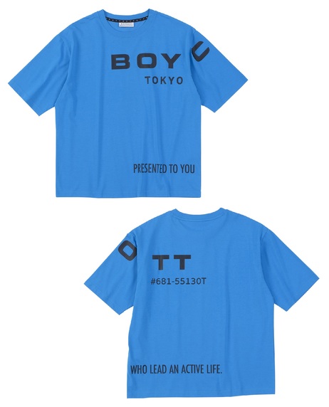 【BOYCOTT】脇多面PT5分袖丈Tシャツ