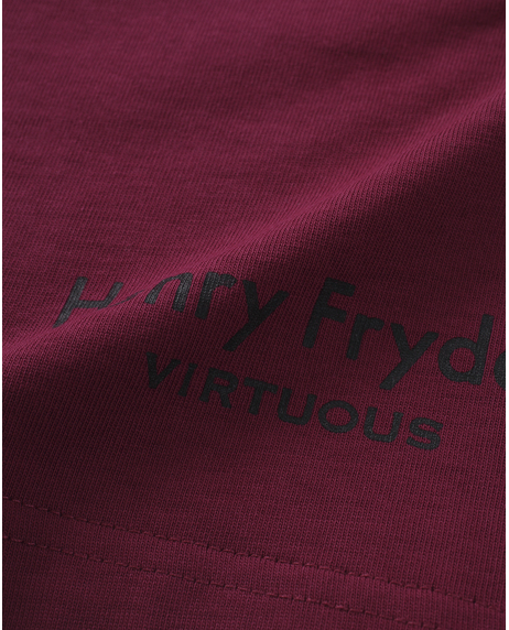 【VIRTUOUS】ロゴ刺しゅう5分袖丈Tシャツ