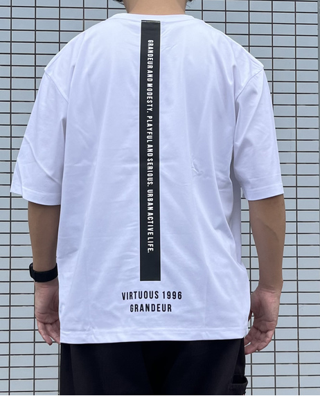 【VIRTUOUS】多面PT5分袖丈Ｔシャツ