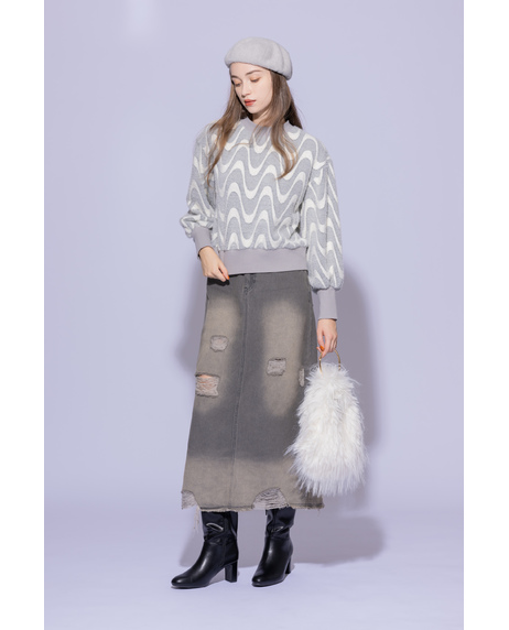 ＼期間限定SALE 20%OFF／【BOTTOMS&GOODS FAIR】《～10/31 thu.迄》ロングシャギーファーハンドバッグ