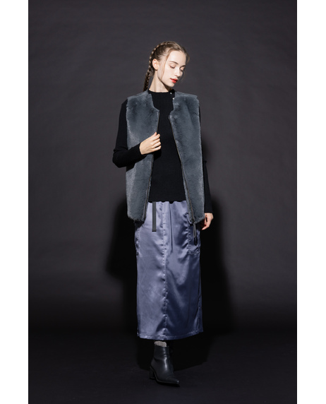 ＼期間限定SALE 20%OFF／【BOTTOMS&GOODS FAIR】《～10/31 thu.迄》サテンカーゴタイトスカート