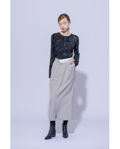 ＼期間限定SALE 20%OFF／【BOTTOMS&GOODS FAIR】《～10/31 thu.迄》ウエスト折り返しタイトスカート