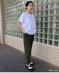 ＼春夏商品60％OFF／【WEB限定SALE】《 ～ 9/9 mon.13時 》襟&袖口厚盛りロゴTシャツ