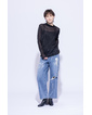 ＼期間限定SALE 20%OFF／【BOTTOMS&GOODS FAIR】《～10/31 thu.迄》箔ペイントデニムパンツ